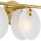 Designers Fountain Sky Fall 25 in. 3-Light Brushed Gold Vanity Light with Etched Fluted Glass Shades for Bathrooms D311C-3B-BG - alternate 7